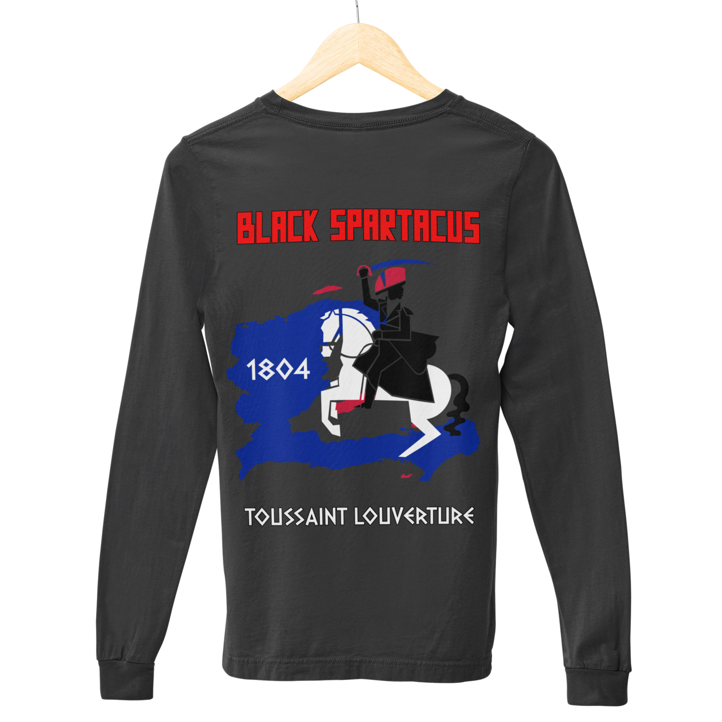 Black Spartacus Long Sleeve Tee